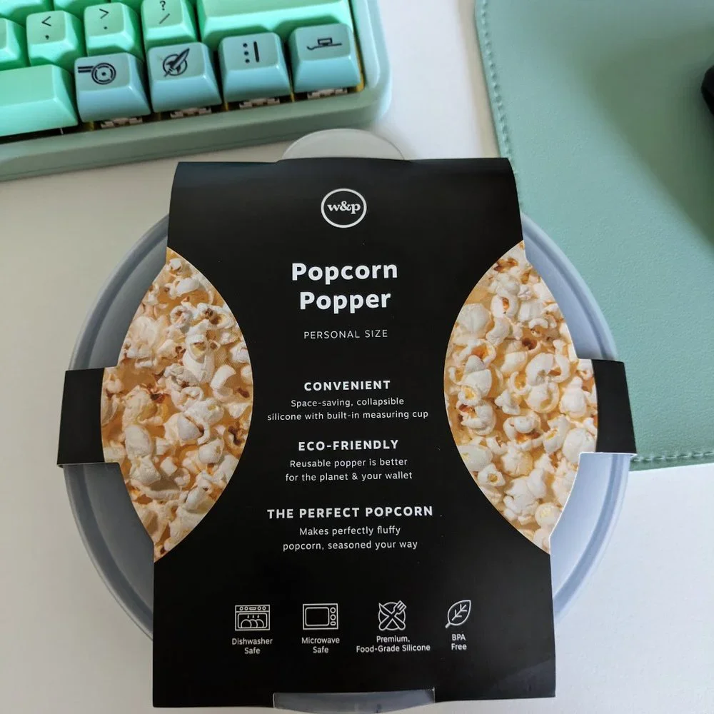 🌸 W&P The Popper 4 Cup Premium Silicone Popcorn Popper Bowl NEW / NWT